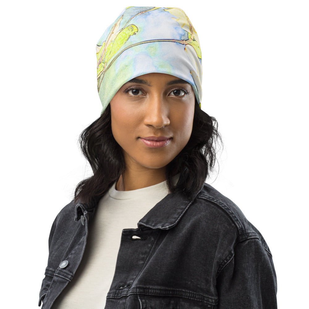 Dogwood Yellow All-Over Print Beanie