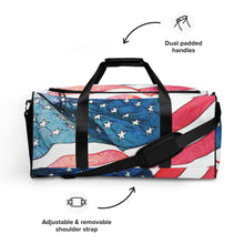 Load image into Gallery viewer, USA Flag Duffle bag
