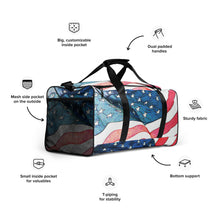 Load image into Gallery viewer, USA Flag Duffle bag
