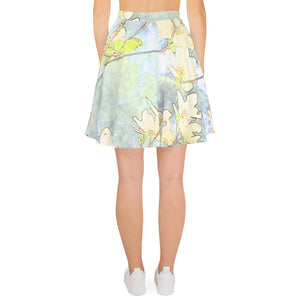 Dogwood Yellow Skater Skirt