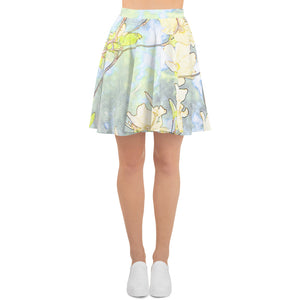 Dogwood Yellow Skater Skirt