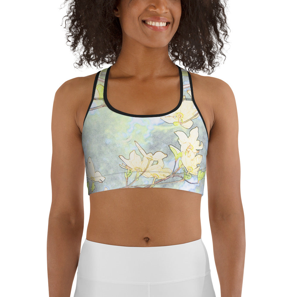 Dogwood Yellow Sports bra