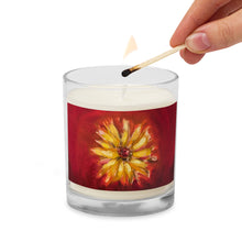 Load image into Gallery viewer, Daisy Red- Glass jar soy wax candle
