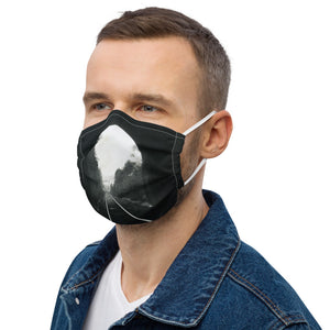 Lester Train Tracks Premium face mask