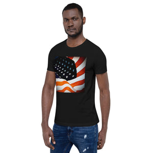 USA Flag Short-Sleeve Unisex T-Shirt