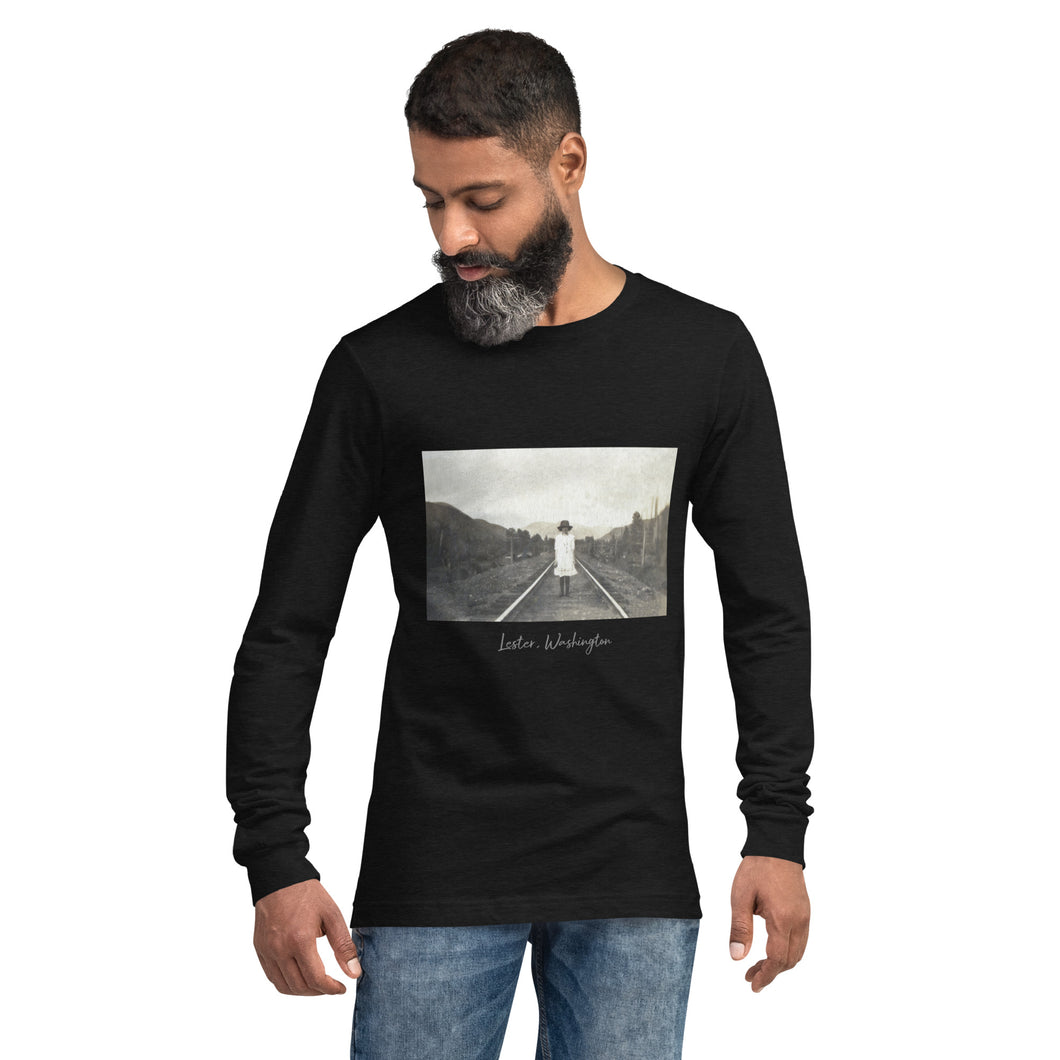 Lester Tracks Unisex Long Sleeve Tee